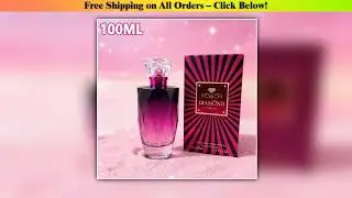 100ML Diamond Midnight Rose Perfume for Women - Long-Lasting Natural Fresh Light Fragrance Perfect