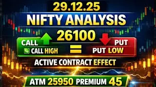 &ldquo;29.12.25 🚨 26100 CALL = PUT 🔥 Active Contract என்ன சொல்கிறது? | ATM 25950 Premium 45&rdquo; #analysis