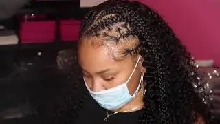 Half Braids Half Sew in Hairstyle with No Leave Out  l PolishedbyTesia