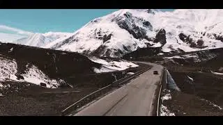 Travelling along a mountain road - Download Free Stock Footage HD Video