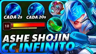 🤮¡SUPER SHOJIN ASHE con 1 ULTI CADA 19 SEGUNDOS y +72000 DAÑO! la *FORMA PERFECTA* d DAR ASCO en MID
