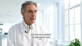 IDIBAPS researcher &Aacute;lvaro Urbano explains his research on advanced malignant haemopathies