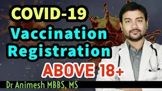 COVID-19 VACCINE registration today at 4pm on 28/4/21 for 18+ . Dr. Animesh MS #shorts