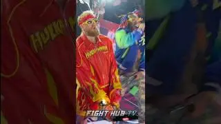 Jake Paul ELECTRIC RING WALK with 6ix9ine for AJ fight!