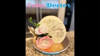 Top Forward Cake | Cake Trend | Cake Stencil | Gold Fan Cake Topper | Custom Cakes | Cake Doctor