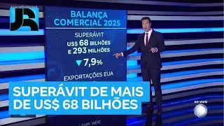 Balan&ccedil;a comercial brasileira fecha 2025 com super&aacute;vit de mais de US$ 68 bilh&otilde;es