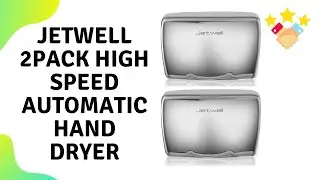 JETWELL 2Pack High Speed Commercial Automatic Hand Dryer - Heavy Duty Stainless Steel Overview