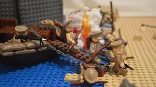 Лего Первая мировая война Высадка на Дарданелльска Кукольная анимация