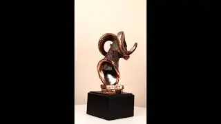 Ebros Rustic Country Wildlife Bighorn Sheep Ram Bust Sculpture with Trophy Base 8