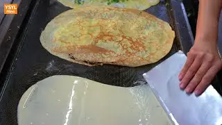 台灣街頭美食-蛋餅-台中美食 | Egg Pancake - Taiwanese Street Food