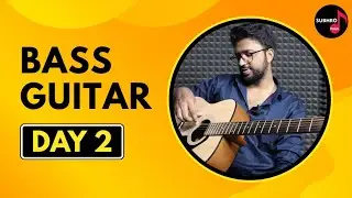 Day 2 : Learning Bass Guitar From YouTube (Acoustic Guitar) | Bass Guitar Lessons For Beginners