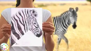 Zebra Painting / Acrylic Painting Tutorial