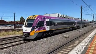 V/Line VL123 Passes Through Middle Footscray Station from Melton to Melbourne