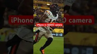 iPhone vs $6000 camera setup #videography #sportsvideography #football
