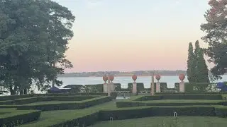 eating dinner by the lake and working on my resume 