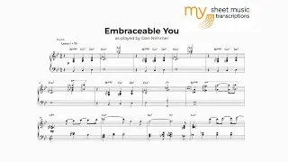 Embraceable You - as played by Dan Nimmer Trio (Jazz Transcription)