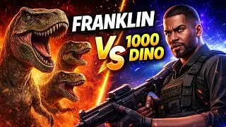 Franklin vs 1000 dinosaur | Indian bike driving 3d | 😱