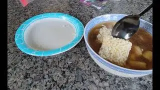 Home made sizzling rice soup!