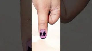 Tried an easy unique nail art for short nails💅🫶 #shorts #nails #viral #shortsfeed