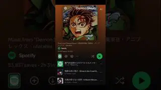 My Spotify KNY card (IM COOKED) #demonslayer #muzan #anime #spotify #infinitycastle