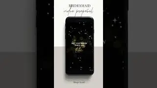 Bridesmaid Proposal Video, Will You Be My Bridesmaid/Maid of Honor, Digital Electronic Invitation