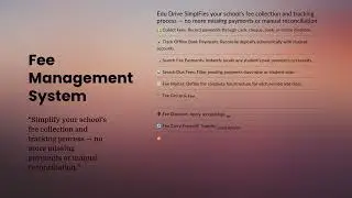 Fee Management