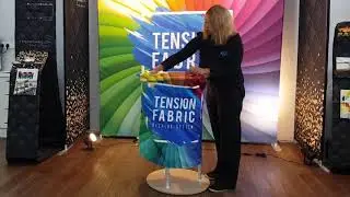 Tension Fabric Round Counter