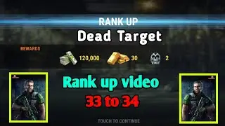 Dead target rank up video - rank up 33 to 34 😎 || Must Watch 😊 || Satan Gaming 🇮🇳