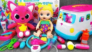 [🐰toy asmr🐰] Adorable Pinkfong Doctor Playset ASMR Satisfying with Unboxing ✨ Review Toys