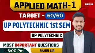 Important Question 1st semester mathematics-1/ Part-1/ Polytechnic mathematics-1 by rahulsir // spp