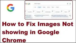 How to fix image not showing on google chrome