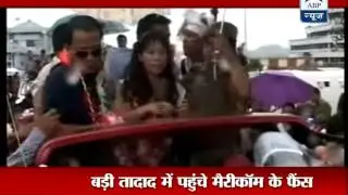 Mary Kom receives grand welcome in Manipur