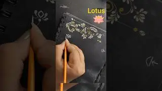 Lotus motif drawing technique #kolka #art #artshorts #viralvideo #shorts #trending #lotus #design
