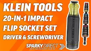 Klein Tools 32303HD | 20-in-1 Impact Driver & Screwdriver Flip Socket Set