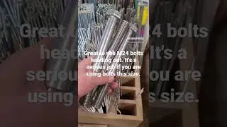 M24 hex bolts - it's a fairly serious job if you are using hex bolts this size!
