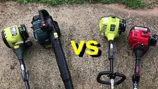 Are 2 cycle Gas Trimmers Easier to Start than 4 cycle Trimmers? Ryobi Makita Troy Bilt