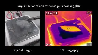 Crystallization of Antarcticite on cooling plate