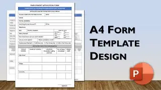 How to Design A Form in MS PowerPoint [A4 Form Design]