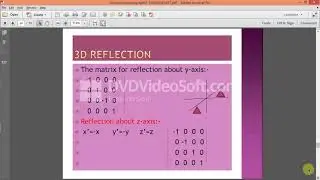 3D Rotation-Reflection-Shearing \رسوم الحاسوب