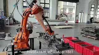 QJAR welding robot, operating radius 1.4 meters, automatically welds carbon steel products