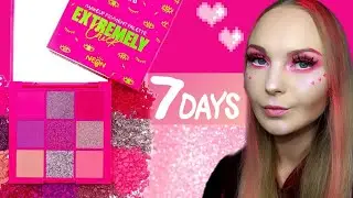 ТЕСТИРУЮ НОВИНКИ 7 DAYS 🔥 EXTREMELY CHICK NEON неоновая палетка теней  | neon makeup tutorial
