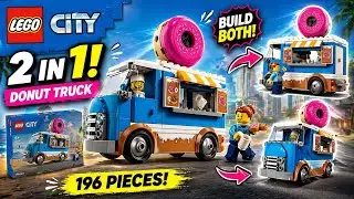 Собери свой собственный грузовик-пончик из LEGO 🍩