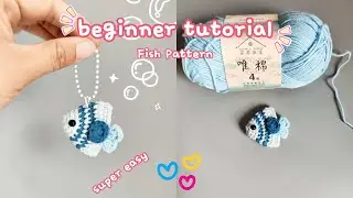 Just 10 Minutes to Crochet This Tiny Fish &ndash; So Fun and Easy