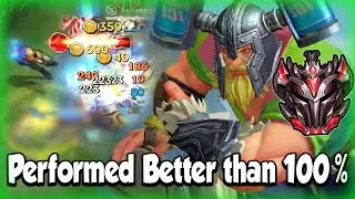 GRANDMASTER OLAF 100% BETTER PERFORMANCE GAMEPLAY - BUILD & RUNES - WILD RIFT