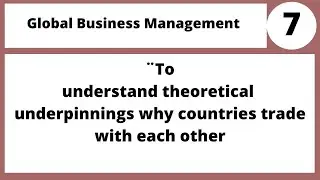 Assumptions of Comparative Advantage Theory MGT380 LECTURE in Hindi Urdu 07