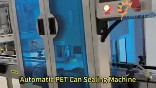 Fully Automatic PET Can Sealing Machine for Coffee Powder & Candy Packaging | High-Speed Demo