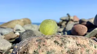 ~A Yellow Sunshine Sea Marble Find! Clip #5 From My 