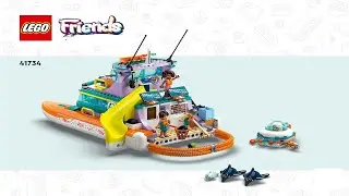 LEGO instructions - LEGO Friends - 41734 - Sea Rescue Boat