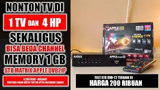 Set top Box Matrix Apple Merah DVB2IP Terbaru