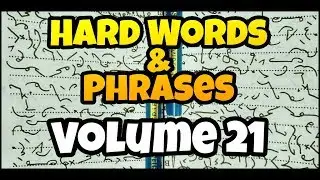 Shorthand # Hard Words & Phrases # Volume 21